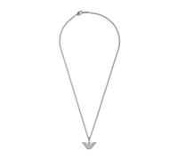 Emporio Armani Collier pour homme en acier inoxydable avec fermoir à mousqueton