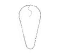 Emporio Armani Collier pour homme en acier inoxydable avec fermoir à mousqueton, Argent poli