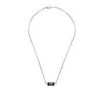 Emporio Armani Collier Pour Hommes Essential, Longueur : 525mm, Largeur : 18mm Collier En Acier Inoxydable Argenté, EGS2919040
