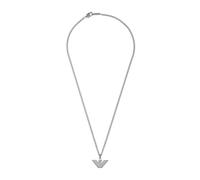 Emporio Armani Collier Pour Hommes Essential, Longueur : 525mm, Largeur : 24mm Collier En Acier Inoxydable Argenté, EGS2916040