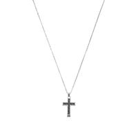 Emporio Armani Collier Pour Hommes, Longueur : 500mm + 50mm / Taille Du Pendentif : 25mm X 35mm X 3.5mm Collier En Acier Inoxydable Argenté, EGS1705040