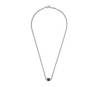 Emporio Armani Collier Pour Hommes, Longueur Totale : 500mm Taille Du Rondel : 10X8X2mm Collier En Acier Inoxydable Argenté, EGS2844040