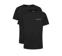 Emporio Armani Core Logoband Crew Neck 2-Pack T-Shirt, Noir/Noir, L Hommes