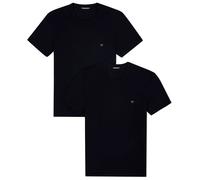 Emporio Armani - T-shirt Core Logoband - Lot de 2, col rond, Noir/Noir - XL Homme