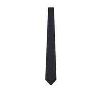 Emporio Armani - Cravate Bleue en Soie Ottoman - Homme - Accessoires - Noir - Taille: ONE Size