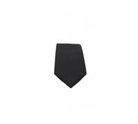 Emporio Armani - Cravate en mélange de soie à motif chevrons jacquard - Homme - Accessoires - Noir - Taille: ONE Size