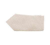Emporio Armani - Cravate en Soie avec Logo Langue - Homme - Accessoires - Beige - Taille: ONE Size