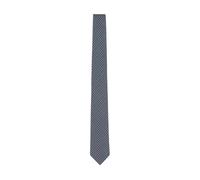 Emporio Armani - Cravatta in seta A fantasia - Homme - Accessoires - Bleu - Taille: ONE Size