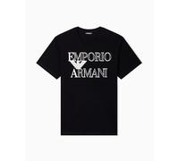 EMPORIO ARMANI Crew Neck T-Shirt pour Homme Noir Taille L