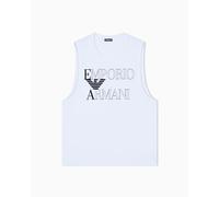 EMPORIO ARMANI Débardeur à col Rond pour Homme Bold Logo Blanc M