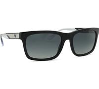 Emporio Armani Homme Emporio Armani EA4224 5017T3 Lunettes de soleil Acétate Noir Gris Carré Polarisé Ombré