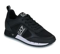 EA7 Pour des hommes Baskets en maille avec logo athlétique, Noir