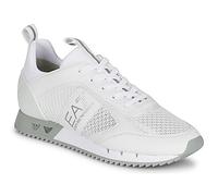 EA7 Homme Baskets Tissées, White/Silver, 46 EU