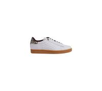 Emporio Armani EA7 - Baskets en cuir beige - Femme - Chaussures - Beige - Taille: 36 EU