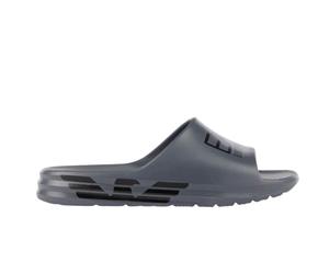 Emporio Armani EA7 - Claquette à Imprimé Logo - Homme - Chaussures - Noir - Taille: 40 EU