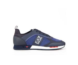 Emporio Armani EA7 - Evolution Suede - Homme - Chaussures - Bleu - Taille: 43 EU