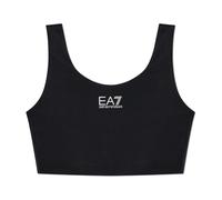 Emporio Armani Ea7, Femme, Sport, Noir, Taille: 38 FR Haut d'entraînement court