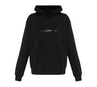 Emporio Armani Ea7, Femme, Sweatshirts et sweats à capuche, Noir, Taille: 38 FR Logo Series Hooded SweaT-shirt