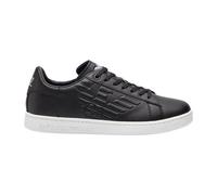 Emporio Armani Ea7, Homme, Chaussures, Noir, Taille: 43 1/2 EU Baskets Homme avec Logo en Relief