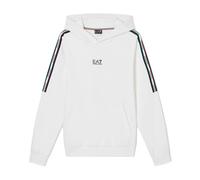 Emporio Armani Ea7, Homme, Sweatshirts et sweats à capuche, Blanc, Taille: L SweaT-shirt à capuche