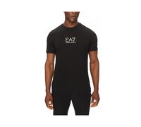 Emporio Armani Ea7, Homme, Tops, Noir, Taille: XL Slim Fit Crew Neck T-Shirt