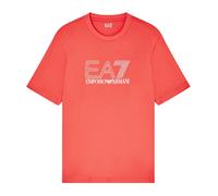 Emporio Armani Ea7, Homme, Tops, Rouge, Taille: S Short Sleeve T-Shirt