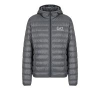 Emporio Armani EA7 - Manteau à Capuche Pliable Core Identity - Homme - Vestes - Gris - Taille: S