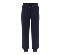 Emporio Armani EA7 - Pantalon de jogging à bords côtelés - Femme - Pantalons - Bleu - Taille: 36 FR