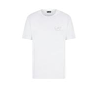 Emporio Armani EA7 - T-shirt à Manches Courtes Gold Label - Homme - Tops - Blanc - Taille: M