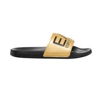 Emporio Armani EA7 - Tape Logo Slider - Homme - Chaussures - Noir - Taille: 46 EU