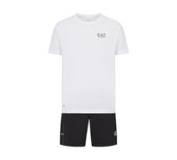 Ensemble EA7 Ventus7 Travel blanc pur noir - XXL