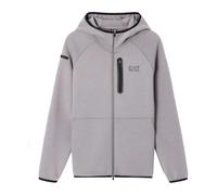 Emporio Armani EA7 - Veste d'entraînement zippée à capuche - Homme - Sport - Gris - Taille: L