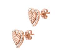 Emporio Armani EG3627221 Boucles d'oreilles en Argent Sterling Or Rose pour Femme, Taille Unique, Argent Sterling, Pas de gemme