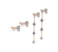 Emporio Armani EGS3013SET Boucles d'oreilles femme SENTIMENTAL LOGO SET Rose
