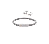 Emporio Armani - Egs3044Set Ensemble Bracelet et Boutons de Manchette - Homme - Accessoires - Gris - Taille: ONE Size