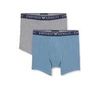 Emporio Armani Endurance 2-Pack Boxer Caleçons, Grigio Melan/Tempest, XL pour des Hommes