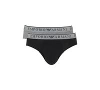 Emporio Armani Endurance 2-Pack Brief Slips, Noir, S Homme