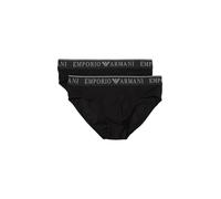 Emporio Armani Endurance 2-Pack Brief, Slips pour des Hommes, Nero/Nero,