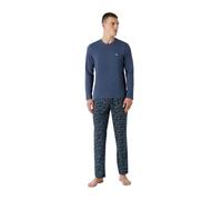 Emporio Armani Ensemble de Pyjama pour Homme, Imprimé Camou/Indigo, S (Lot de 2)
