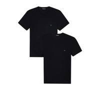 Emporio Armani - Ensemble de T-shirts en coton stretch - Homme - Tops - Noir - Taille: S