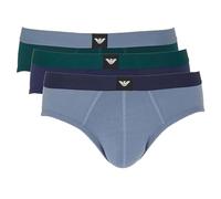 Emporio Armani Essential LOGOLABEL Lot de 3 Slips pour Homme, Vert, Taille M, Vert, M