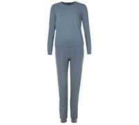 Emporio Armani Essential Studs Logo Long Pajamas Ensemble Pyjama, Tempesta, M aux Femmes