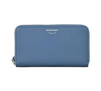 Emporio Armani, Femme, Accessoires, Bleu, Taille: ONE Size Portefeuille en cuir