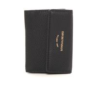 Emporio Armani, Femme, Accessoires, Noir, Taille: ONE Size Petit portefeuille à boutons doublé