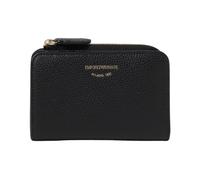 Emporio Armani, Femme, Accessoires, Noir, Taille: ONE Size Portefeuille compact zippé