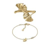 Emporio Armani Femme Bracelet en Laiton Doré, Set