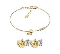 Emporio Armani Femme Bracelet et Boucles d’Oreilles en Laiton Doré, Set