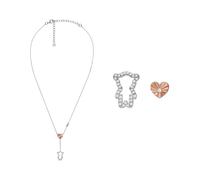 Emporio Armani Femme Collier et Boucles d’Oreilles en Argent Sterling Bicolore, Ensemble