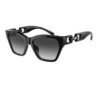 Emporio Armani Femme EA4203U 50178G Lunettes de soleil Acétate Noir Gris Cat Eye Normale Ombré