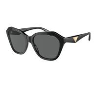 Emporio Armani Femme EA4221 501787 Lunettes de soleil Acétate Noir Gris Géométrique Normale